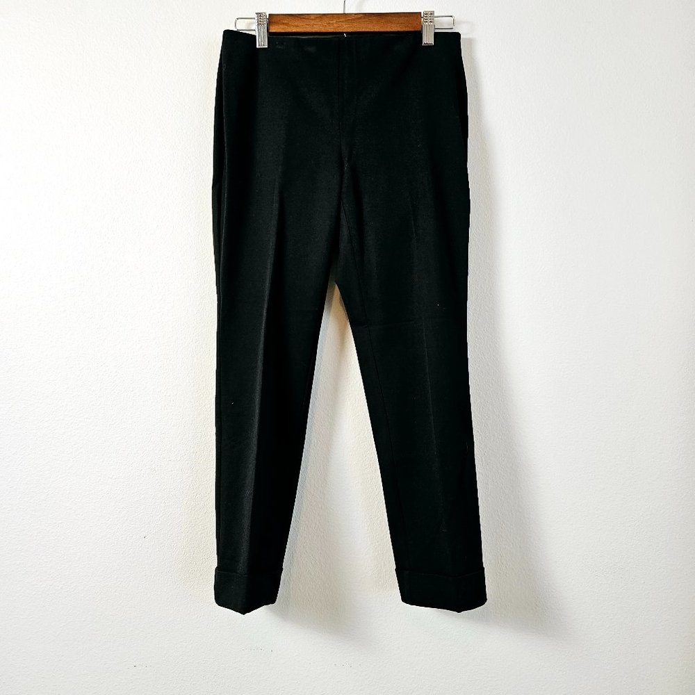 J Jill Premium Bi-Stretch Ankle Pants, Black, Size 2P